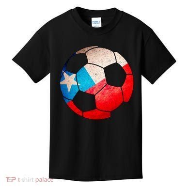 Chile Soccer Ball Flag Kids T-Shirt