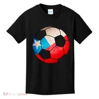 Chile Soccer Ball Flag Kids T-Shirt thumb 0
