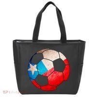 Chile Soccer Ball Flag Tote Bag thumb 0
