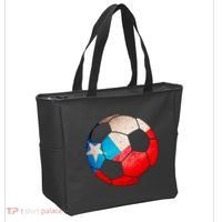 Chile Soccer Ball Flag Tote Bag thumb 2