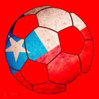 Chile Soccer Ball Flag Santa Hat thumb 1