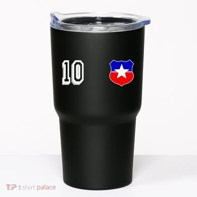 Chile Soccer La Roja Jersey Number 10 Tumbler