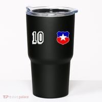 Chile Soccer La Roja Jersey Number 10 Tumbler thumb 0