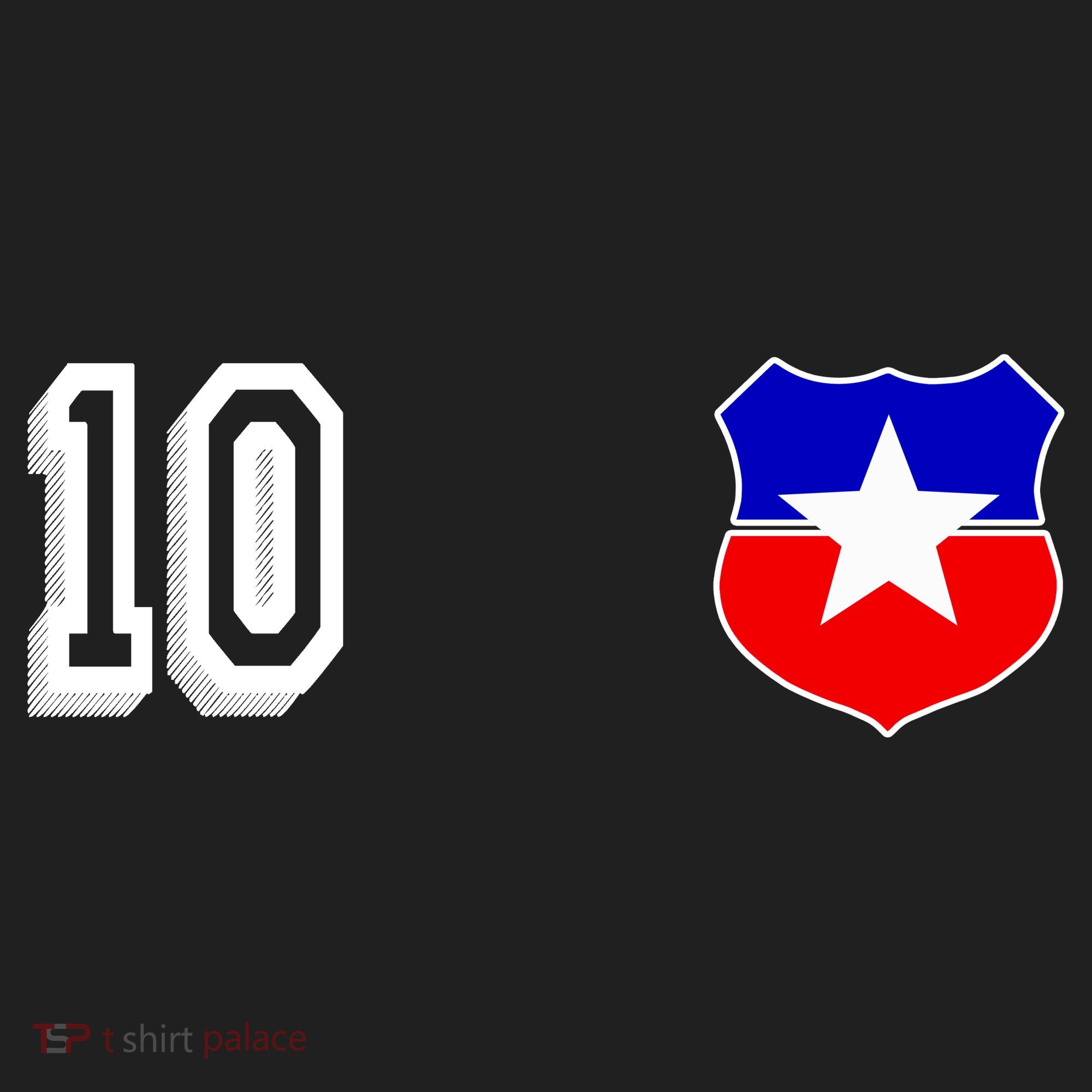 Chile Soccer La Roja Jersey Number 10 Tumbler