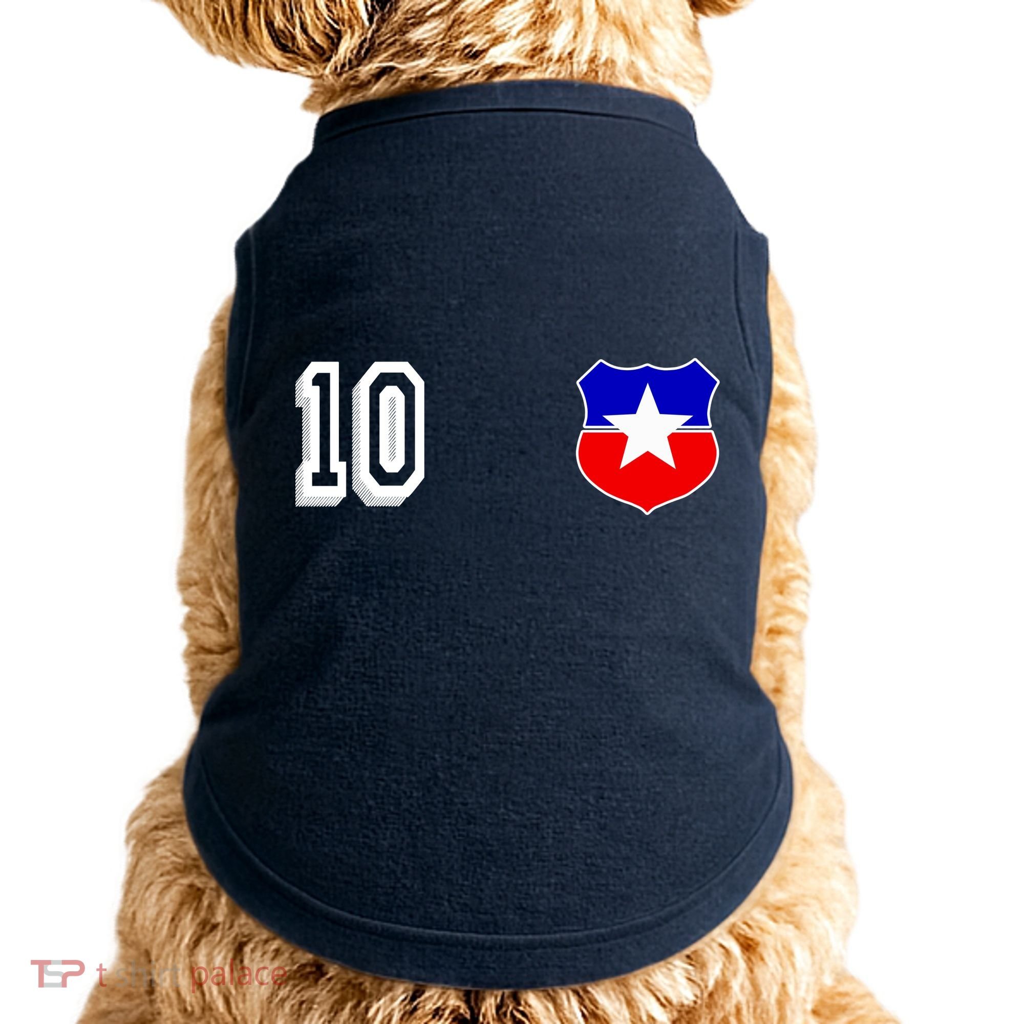 Chile Soccer La Roja Jersey Number 10 Doggie Tank