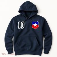 Chile Soccer La Roja Jersey Number 10 Hoodie thumb 0