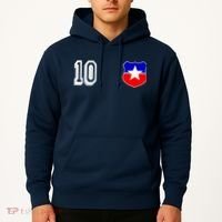 Chile Soccer La Roja Jersey Number 10 Hoodie thumb 2