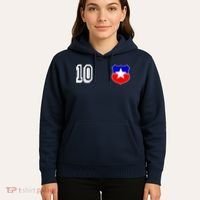 Chile Soccer La Roja Jersey Number 10 Hoodie thumb 5