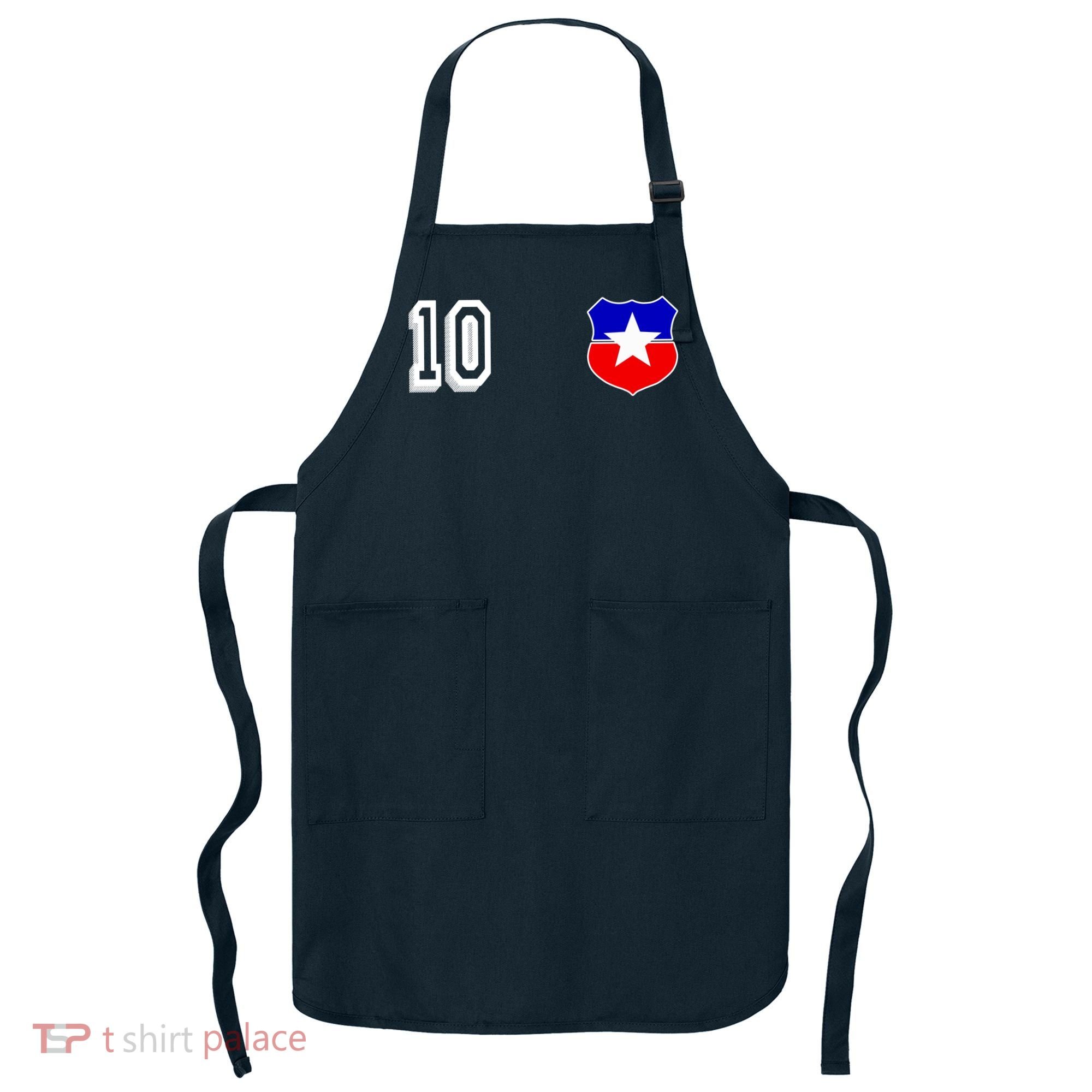 Chile Soccer La Roja Jersey Number 10 Apron