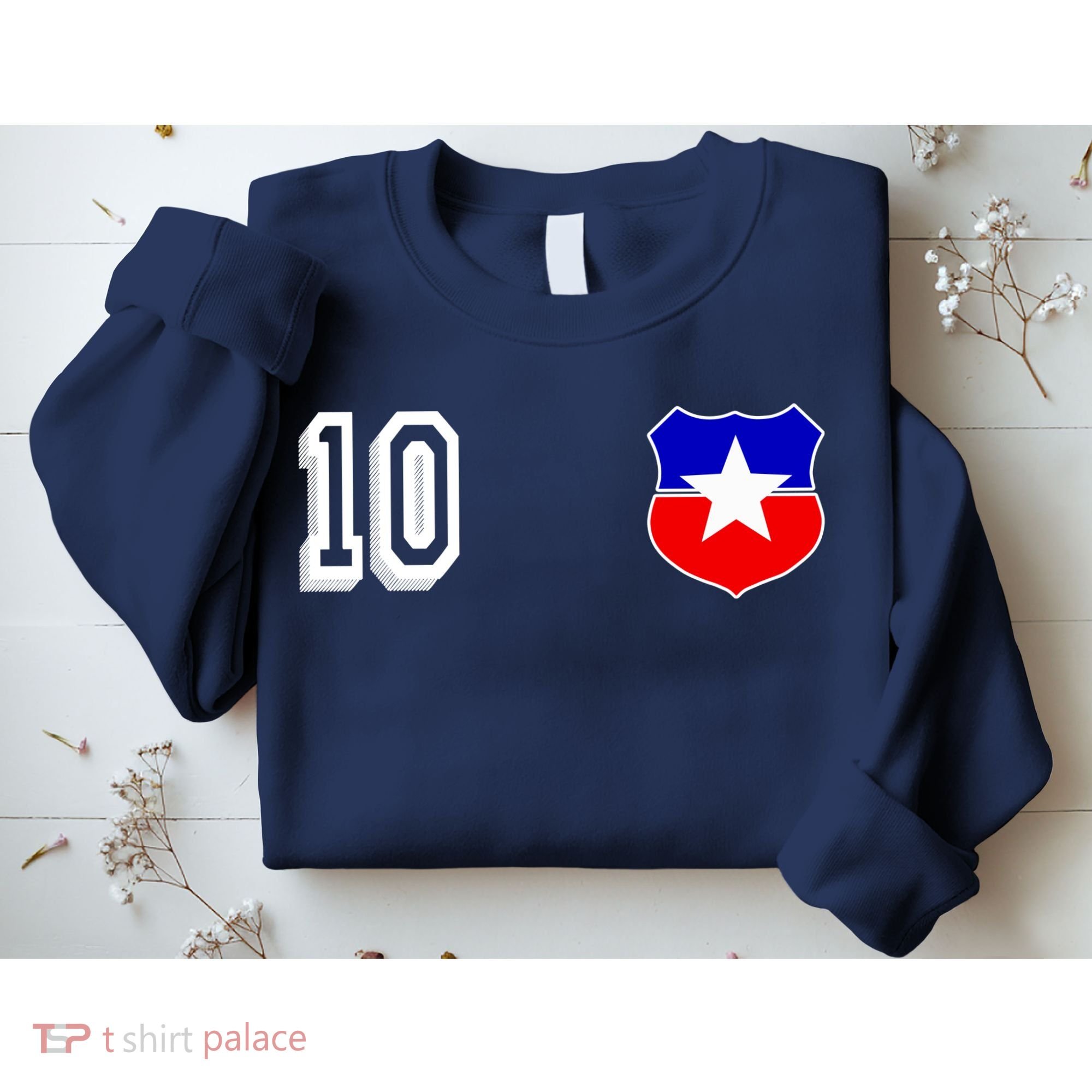 Chile Soccer La Roja Jersey Number 10 Sweatshirt