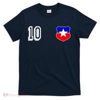 Chile Soccer La Roja Jersey Number 10 T-Shirt thumb 0