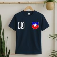 Chile Soccer La Roja Jersey Number 10 T-Shirt thumb 2