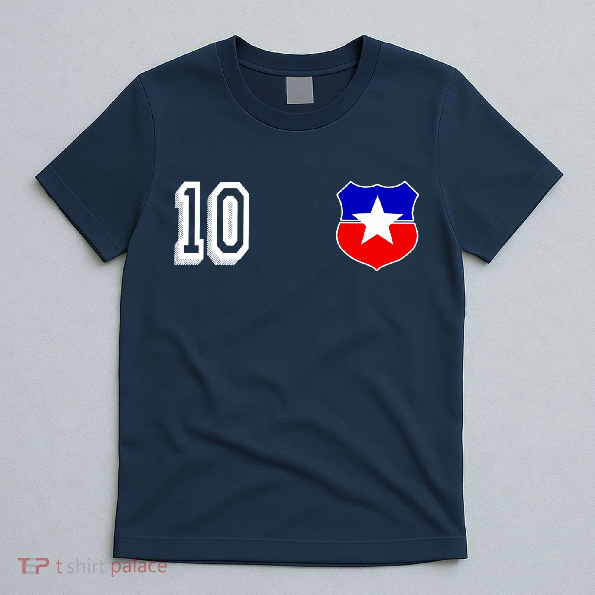 Chile Soccer La Roja Jersey Number 10 T-Shirt