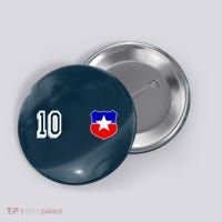 Chile Soccer La Roja Jersey Number 10 Button thumb 0