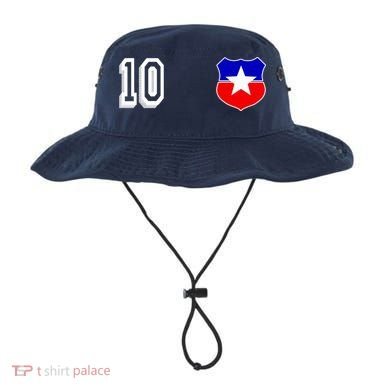 Chile Soccer La Roja Jersey Number 10 Bucket Hat