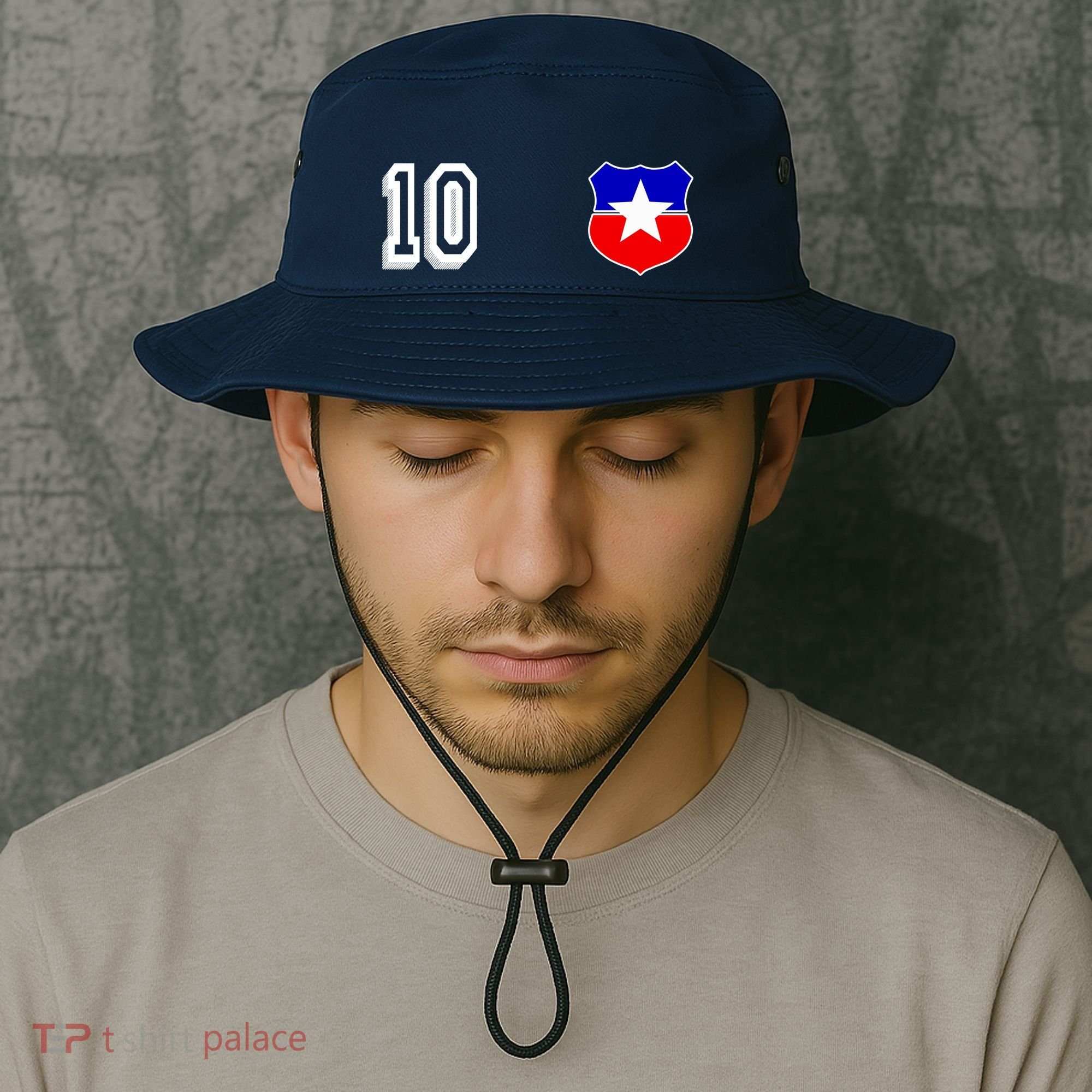 Chile Soccer La Roja Jersey Number 10 Bucket Hat