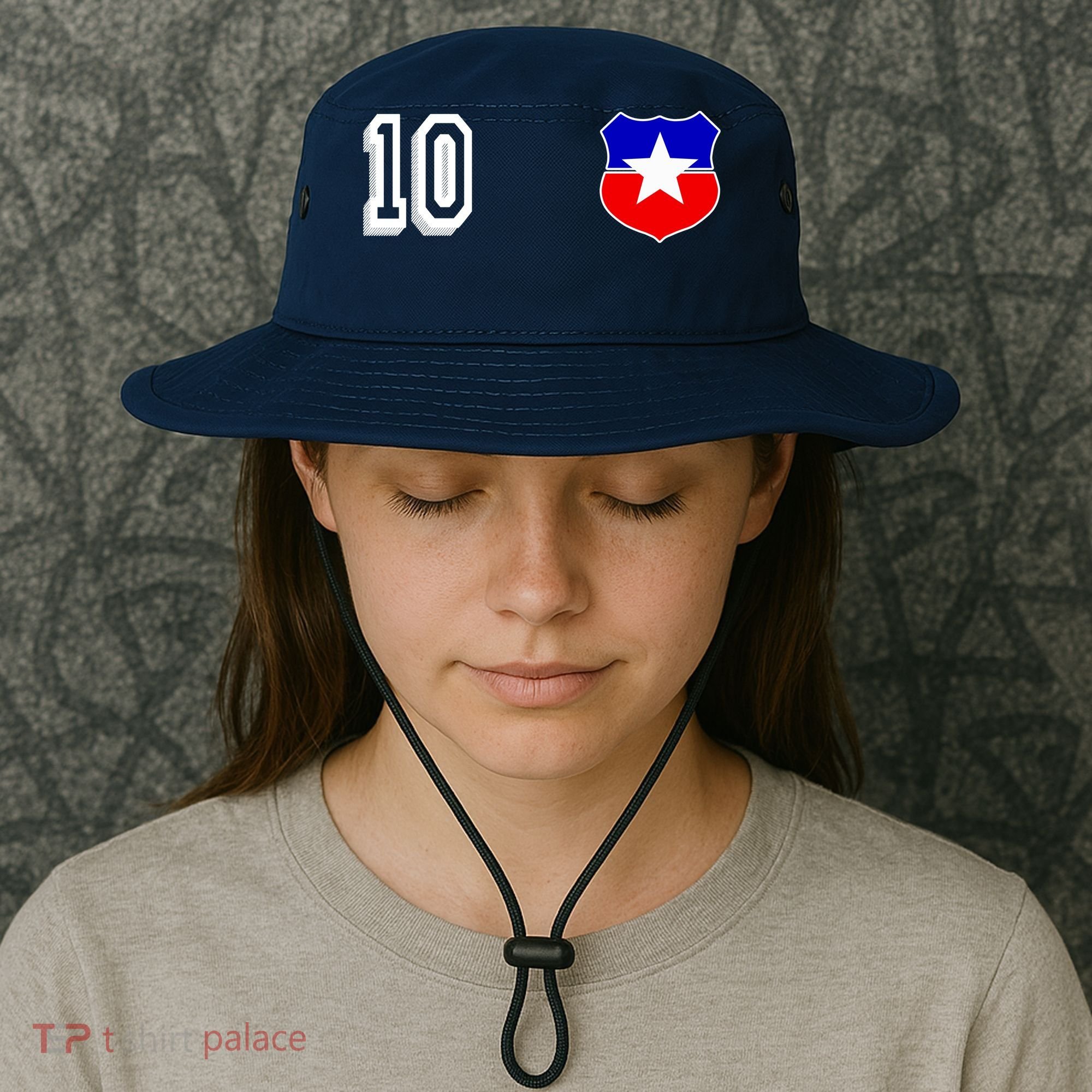 Chile Soccer La Roja Jersey Number 10 Bucket Hat