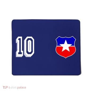 Chile Soccer La Roja Jersey Number 10 Mousepad