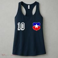 Chile Soccer La Roja Jersey Number 10 Women's Tank Top thumb 3