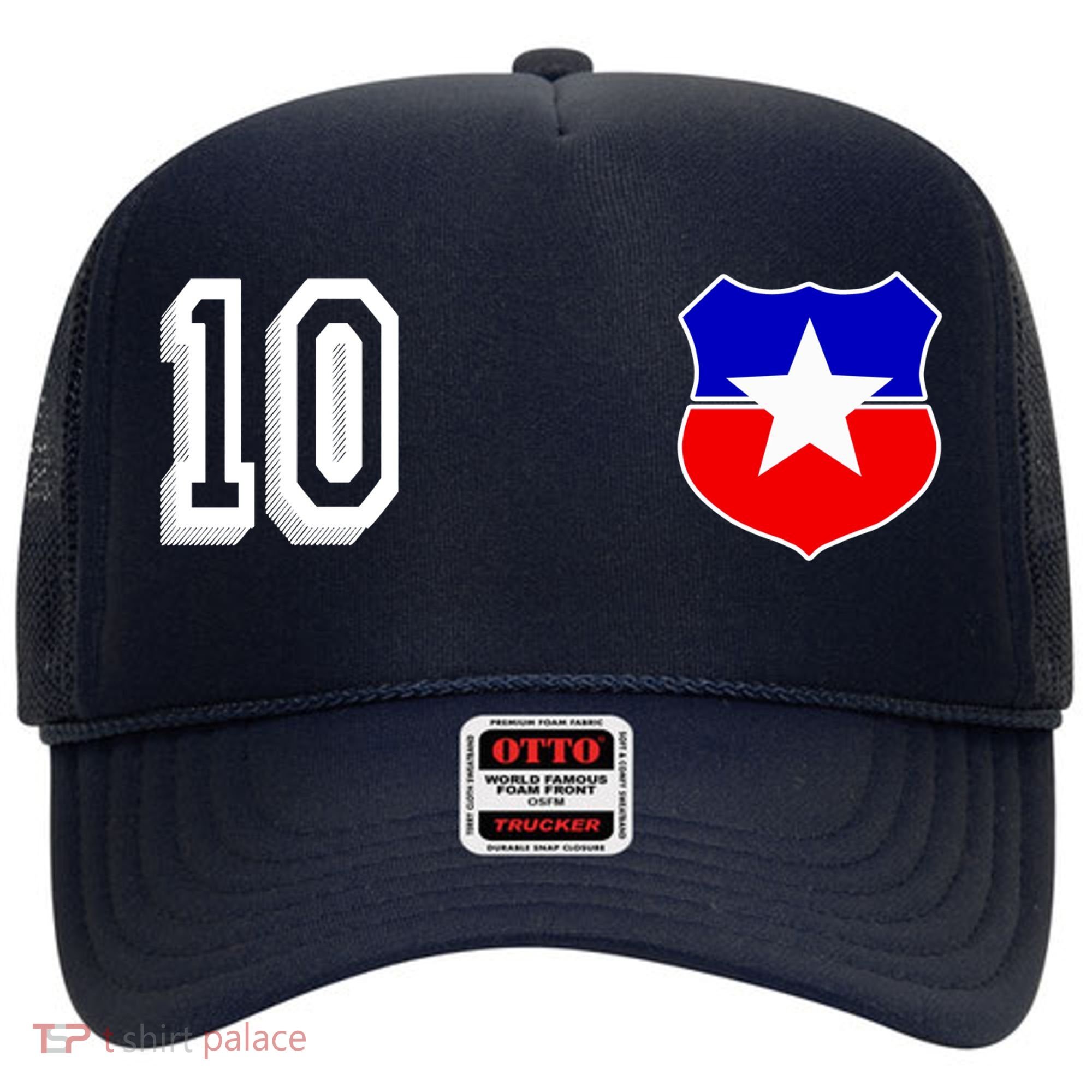 Chile Soccer La Roja Jersey Number 10 Hat