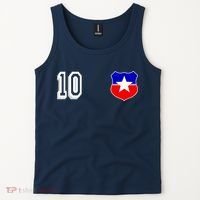 Chile Soccer La Roja Jersey Number 10 Tank Top thumb 2