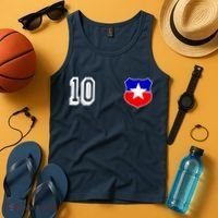 Chile Soccer La Roja Jersey Number 10 Tank Top thumb 4