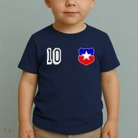 Chile Soccer La Roja Jersey Number 10 Toddler T-Shirt thumb 2