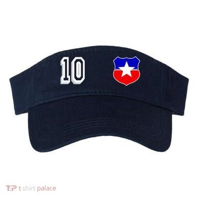 Chile Soccer La Roja Jersey Number 10 Visor