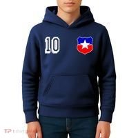 Chile Soccer La Roja Jersey Number 10 Kids Hoodie thumb 4