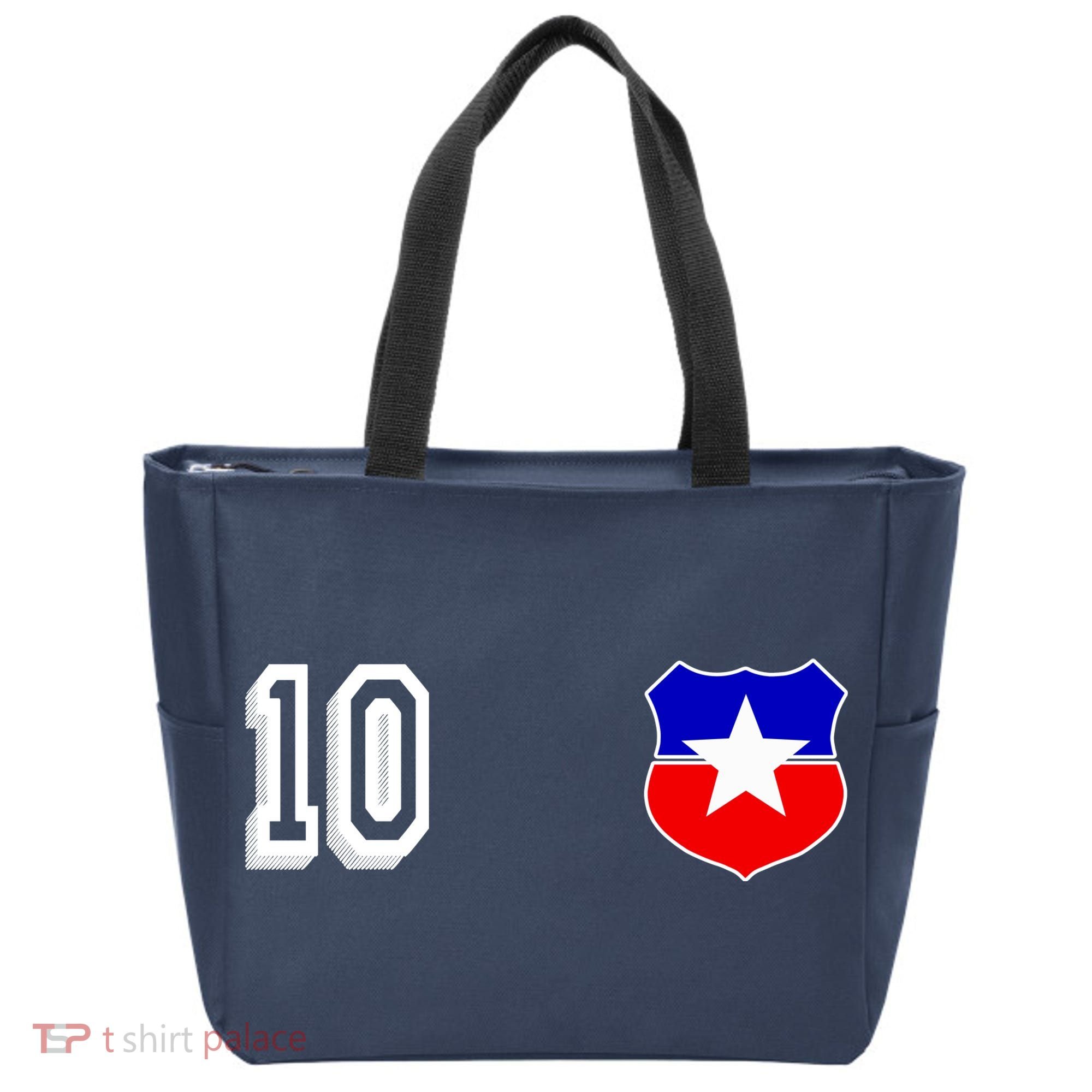 Chile Soccer La Roja Jersey Number 10 Tote Bag