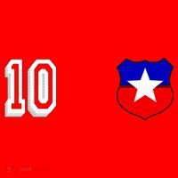 Chile Soccer La Roja Jersey Number 10 Santa Hat thumb 1