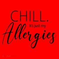 Chill It's Just My Allergies Funny Santa Hat thumb 1