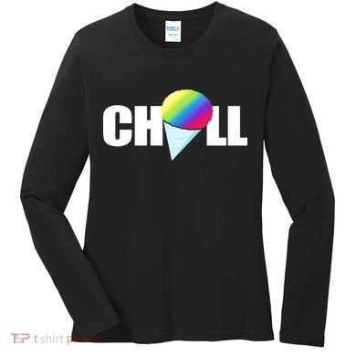 Chill Snowcone Retro Women's Long Sleeve Shirt