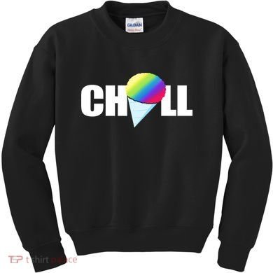 Chill Snowcone Retro Kids Sweatshirt