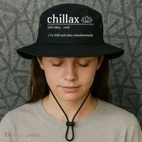 Chillax Definition Chill And Relax Simultaneously  Bucket Hat thumb 3