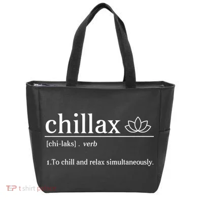 Chillax Definition Chill And Relax Simultaneously  Tote Bag