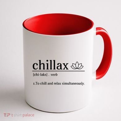 Chillax Definition Chill And Relax Simultaneously  Coffee Mug back
