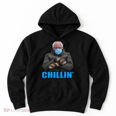 Chillin' Bernie Sanders Mittens Meme Sitting Hoodie