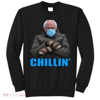 Chillin' Bernie Sanders Mittens Meme Sitting Sweatshirt