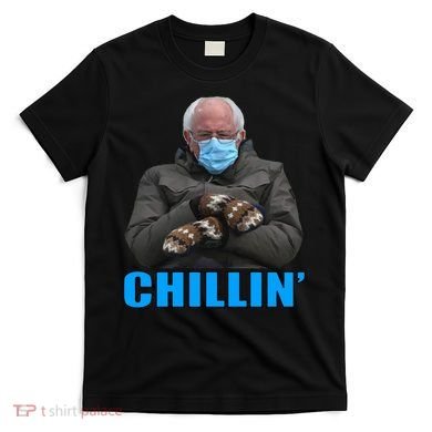 Chillin' Bernie Sanders Mittens Meme Sitting T-Shirt
