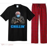 Chillin' Bernie Sanders Mittens Meme Sitting Pajama Set thumb 0