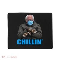 Chillin' Bernie Sanders Mittens Meme Sitting Mousepad thumb 0