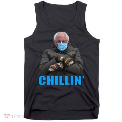 Chillin' Bernie Sanders Mittens Meme Sitting Tank Top
