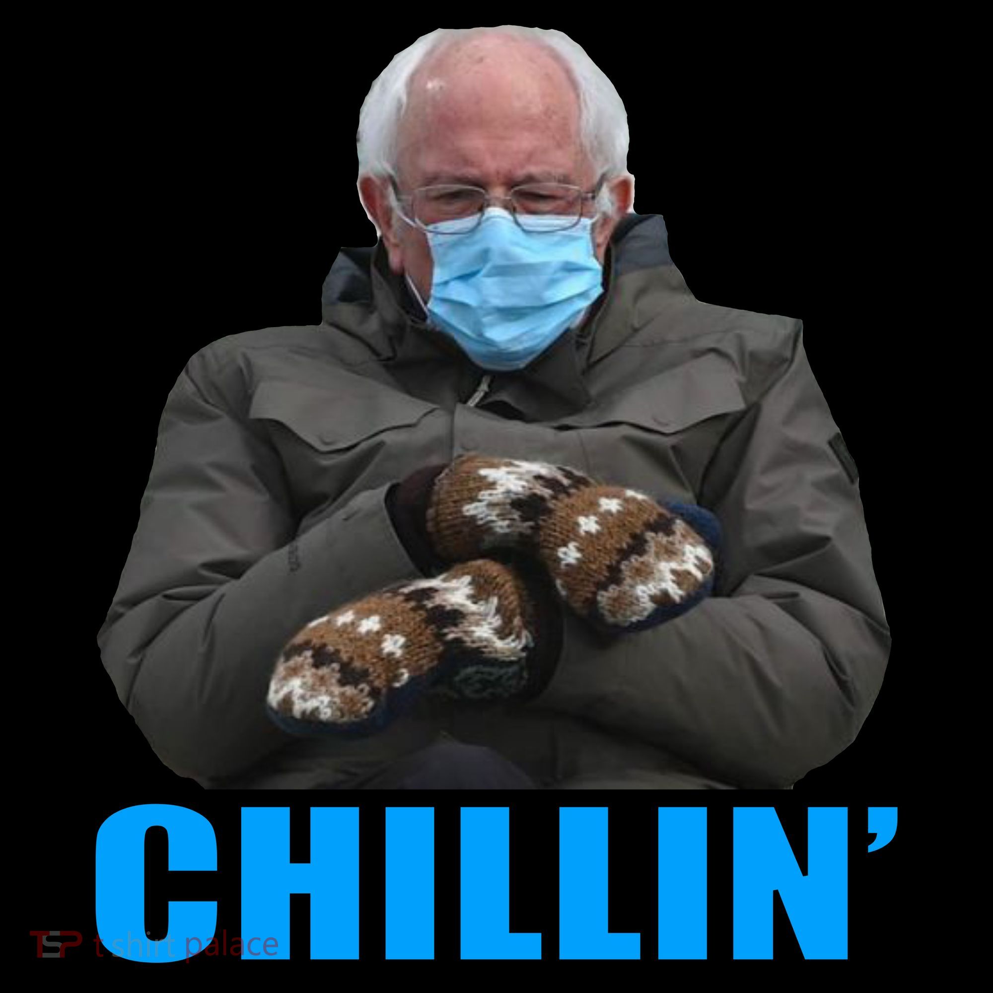 Chillin' Bernie Sanders Mittens Meme Sitting Toddler T-Shirt