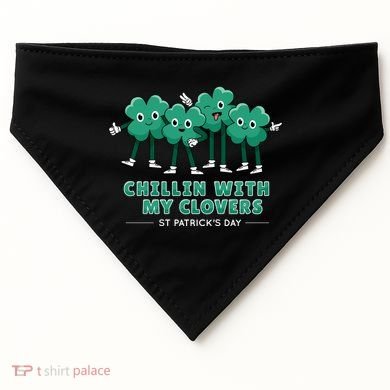 Chillin With My Clovers USA-Made Doggie Bandana