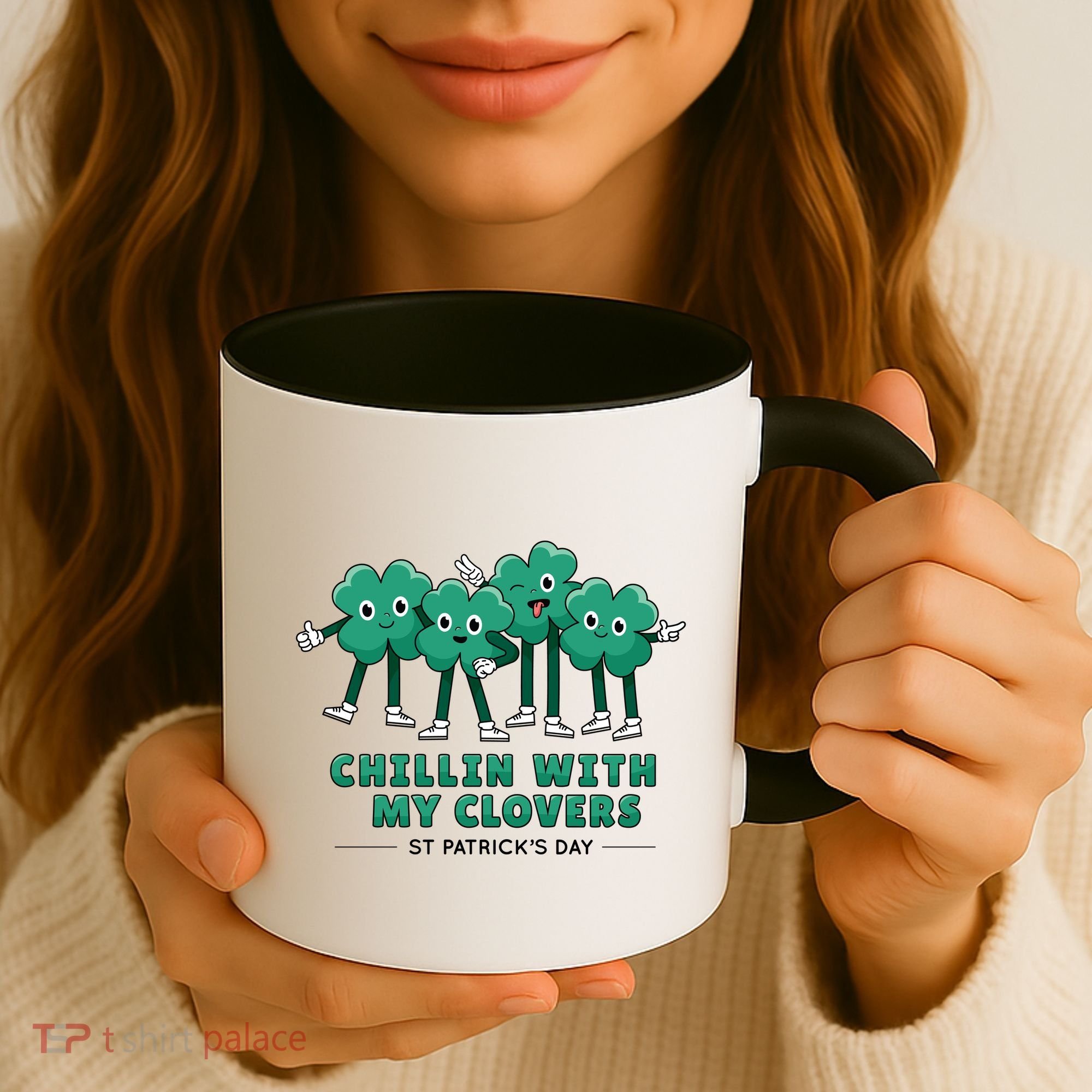 Chillin With My Clovers Coffee Mug