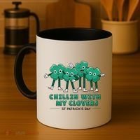 Chillin With My Clovers Coffee Mug thumb 4