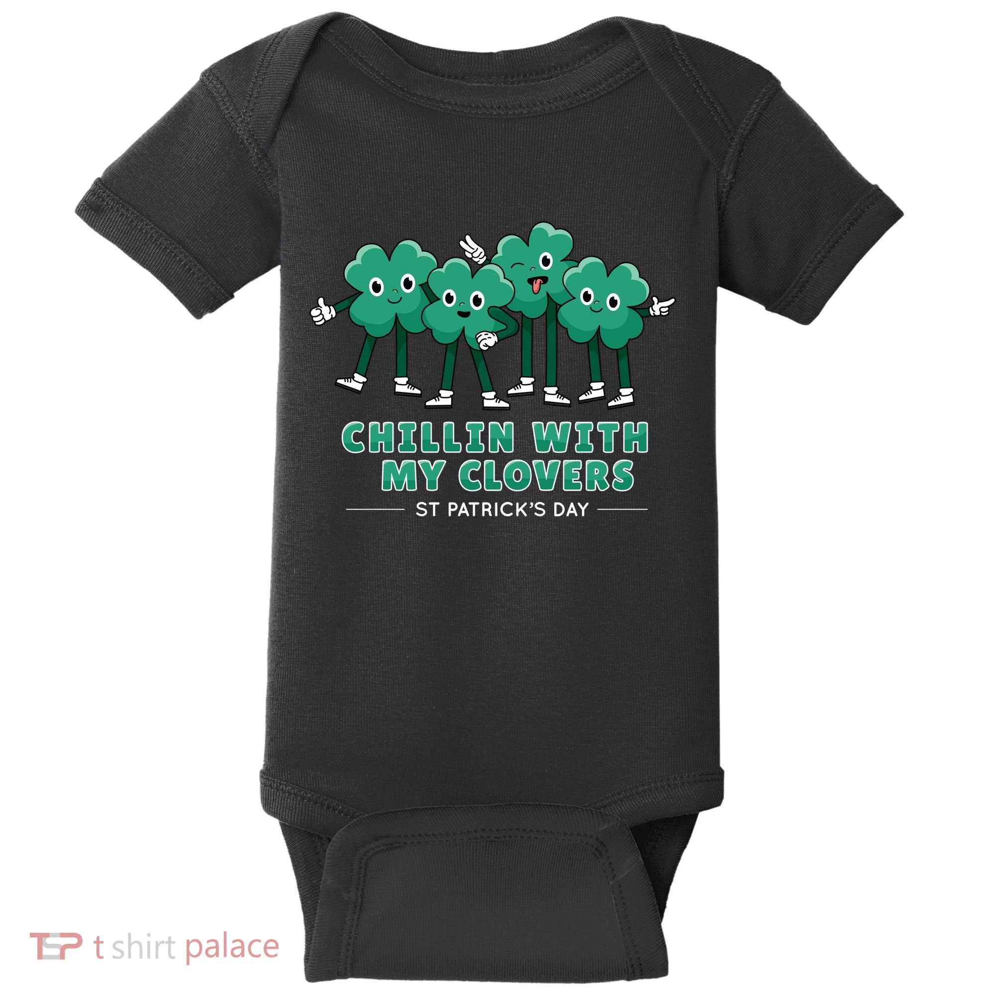 Chillin With My Clovers Baby Bodysuit