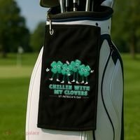 Chillin With My Clovers Golf Towel thumb 2