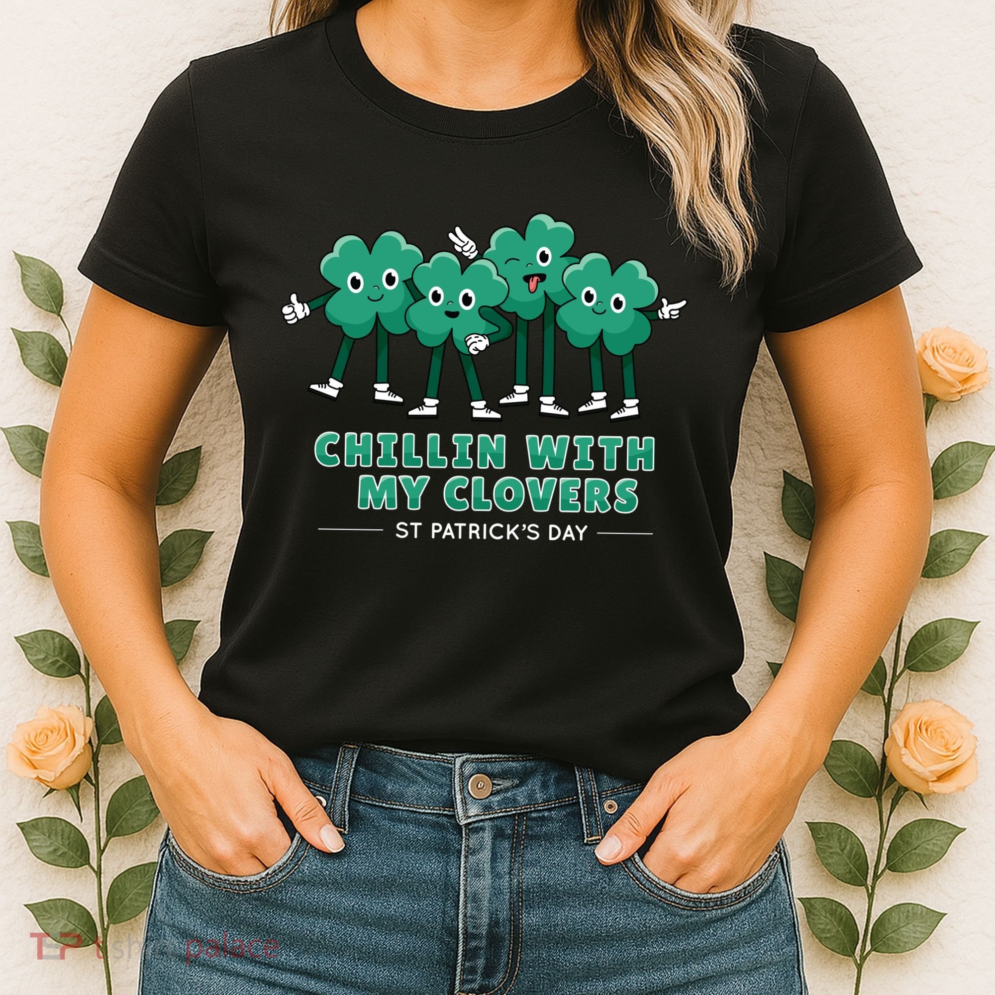 Chillin With My Clovers Women's T-Shirt